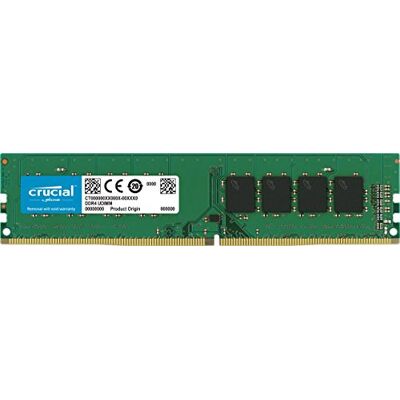 Micron Crucial CT8G4DFD824A Memoria da 8 GB, DDR4, 2400 MT/s, PC4-19200, Dual Rank x8, DIMM, 288-Pin Micron Crucial CT8G4DFD824A Memoria da 8 GB, DDR4, 2400 MT/s, PC4-19200, Dual Rank x8, DIMM, 288-Pin