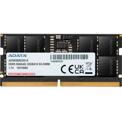 ADATA Ad5s560032G-S 32 Gb 1 X 32 Gb Ddr5 5600 Mhz 262-Pin SO-Dimm (ad5s560032G-s) ADATA Ad5s560032G-S 32 Gb 1 X 32 Gb Ddr5 5600 Mhz 262-Pin SO-Dimm (ad5s560032G-s)