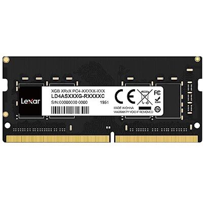 Lexar SODIMM RAM DDR4 32GB, 3200 MHz DDR4 Memoria CL22, DRAM Memoria SODIMM 260-Pin, SO-DIMM ad alte Prestazioni, CL22-22-22-52, 1.2V Lexar SODIMM RAM DDR4 32GB, 3200 MHz DDR4 Memoria CL22, DRAM Memoria SODIMM 260-Pin, SO-DIMM ad alte Prestazioni, CL22-22-22-52, 1.2V