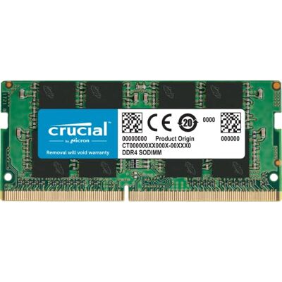 Crucial CT16G4SFRA266 Memoria per Portatile da 16GB, DDR4, 2666 MT/s, PC4-21300, SODIMM, 260-Pin Crucial CT16G4SFRA266 Memoria per Portatile da 16GB, DDR4, 2666 MT/s, PC4-21300, SODIMM, 260-Pin
