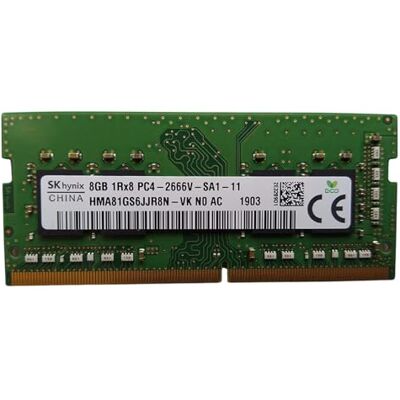 SK Hynix 8GB 2666MHz HMA81GS6JJR8N-VK Sodimm Memory Module SK Hynix 8GB 2666MHz HMA81GS6JJR8N-VK Sodimm Memory Module