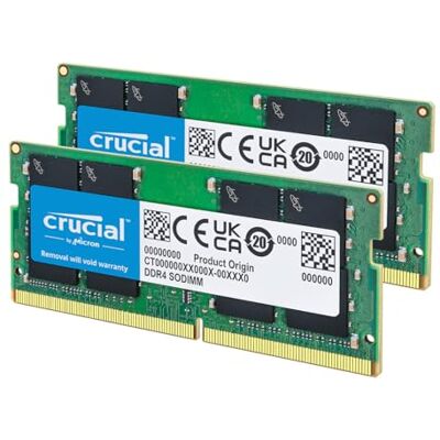Crucial RAM DDR4 16GB Kit (2x8GB) 2400MHz SODIMM CL17, Memoria per PC Laptop/Notebook, Mini PC CT2K8G4SFS824A Crucial RAM DDR4 16GB Kit (2x8GB) 2400MHz SODIMM CL17, Memoria per PC Laptop/Notebook, Mini PC CT2K8G4SFS824A