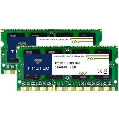 Timetec 8GB KIT(2x4GB) DDR3L / DDR3 1600MHz PC3L-12800 / PC3-12800 Non-ECC Unbuffered 1.35V / 1.5V CL11 2Rx8 Dual Rank 204 Pin SODIMM Laptop Notebook PC Memoria RAM Aggiornamento Timetec 8GB KIT(2x4GB) DDR3L / DDR3 1600MHz PC3L-12800 / PC3-12800 Non-ECC Unbuffered 1.35V / 1.5V CL11 2Rx8 Dual Rank 204 Pin SODIMM Laptop Notebook PC Memoria RAM Aggiornamento