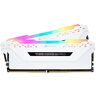 Corsair Vengeance RGB PRO 16 GB (2x8 GB) DDR4 3000MHz C15 XMP 2.0 Kit di Memoria Illuminato RGB LED Entusiasta, Bianca