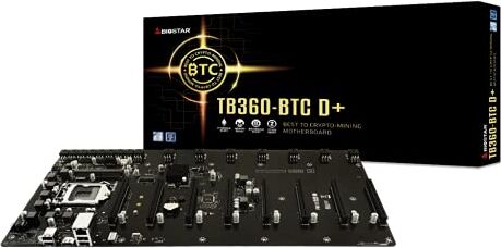 Biostar PLACA BASE  TB360-BTC D+ LGA1151 GPU SUPPORT GPU MINING MOTHERBOARD