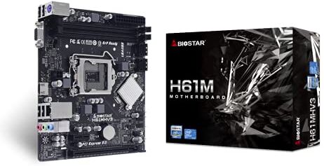 Biostar H61MHV3 carte mère Intel H61 LGA 1155 (Socket H2) micro ATX