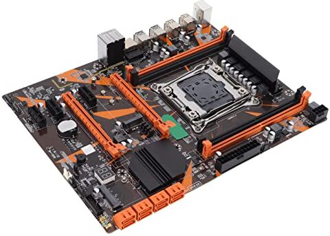 Bewinner Scheda Madre LGA 2011, Scheda Madre del Computer per X99, Scheda/Scheda di Rete con Chip Integrato, 4 DDR4, Slot PCI‑E M.2 per Il Gioco