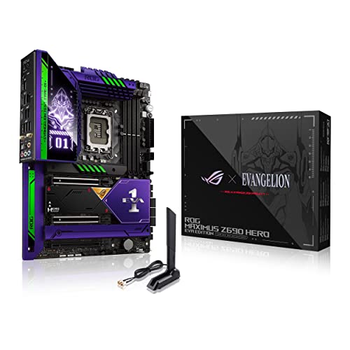 Asus ROG MAXIMUS Z690 HERO EVA Edition, Scheda Madre Gaming ATX, Intel Z690, LGA1700, DDR5, PCI 5.0, Nero