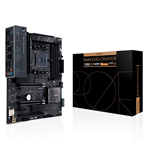 Asus ProArt B550-CREATOR, Scheda madre AMD B550 Ryzen AM4 ATX,PCIe 4.0, 2x Thunderbolt 4 Type-C, 2x Intel 2.5Gb Ethernet, 2x M.2 con dissipatori, USB 3.2 Gen 2