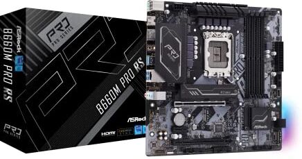 ASRock B660M Pro RS Intel B660 LGA 1700 micro ATX