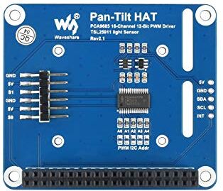 Waveshare CAPPELLO Pan-Tilt 2-DOF Compatibile con schede madri Raspberry Pi Serie/Jetson Nano