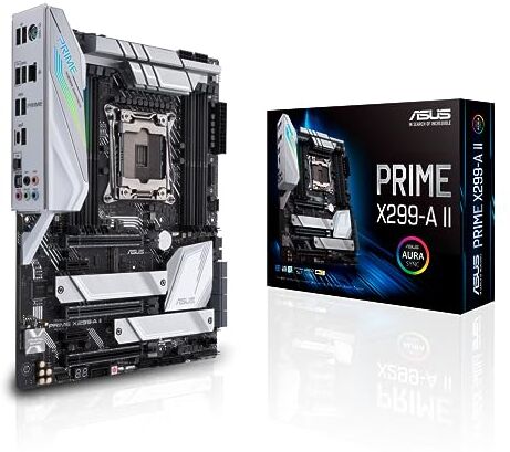 Asus PRIME X299-A II Scheda Madre Intel ATX LGA 2066 per Processori Intel Core X-Series, con Overclocking AI, DDR4 4266 MHz, Triple M.2, USB 3.2 Gen 2 Type-C, Aura Sync RGB