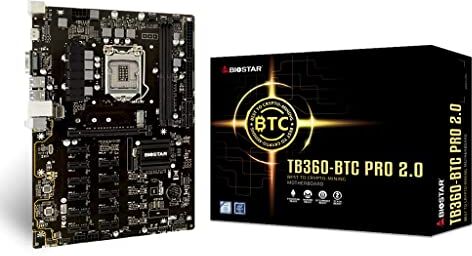 Biostar ATX Motherboard  TB360-BTC Pro 2.0 For Mining Rig