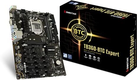 Biostar TB360-BTC Expert Core i9/i7/i5/i3 (Intel 8a e 9a generazione) LGA1151 Intel H370 DDR4 17 GPU Mining scheda madre