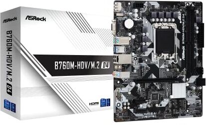 ASRock B760M-HDV/M.2 D4 Intel B760 LGA 1700 micro ATX