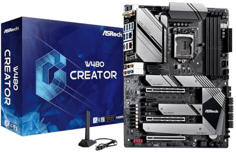 ASRock W480 CREATOR motherboard Intel W480 LGA 1200 ATX