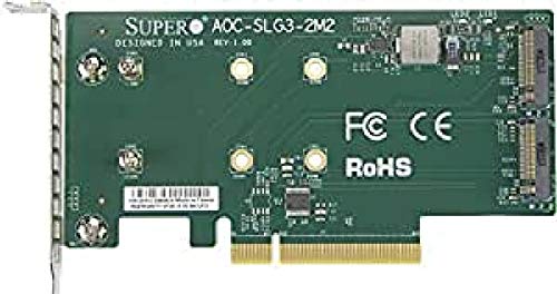 Supermicro AOC-SLG3-2M2 scheda di interfaccia e adattatore M.2 Interno