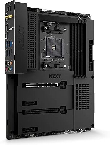 NZXT N7 B550 N7-B55XT-B1 AMD B550 chipset (Supports AMD Socket AM4 Ryzen CPUs) ATX Gaming Motherboard Integrated Rear I/O Shield Wifi 6 connectivity Black