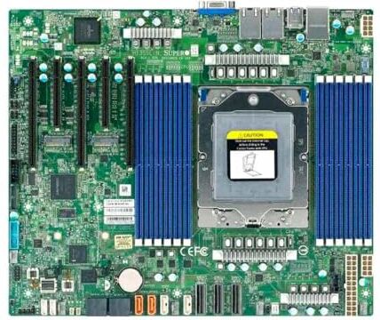 Supermicro MBD-H13SSL-N. Compatibile con processori della serie AMD EPYC 9004 Socket SP5. fino a 3 TB 3DS ECC RDIMM. Bulk. Marca: