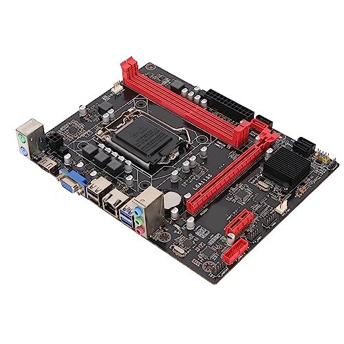 Bewinner Scheda Madre B75 M-ATX per Computer Desktop, Schede Madri da Gioco DDR3 LGA 1155, VGA PCIE 16X/PCIE 1X SATA3.0/2.0 USB3.0/2.0