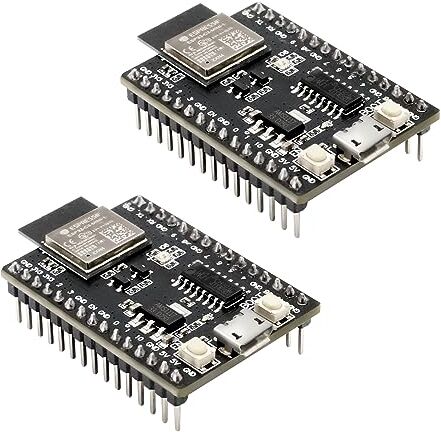 XTVTX ESP32-C3 ESP32-C3-DevKitM-1 Scheda di sviluppo Modulo ESP32-C3-MINI-1 WiFi+BT LE Core ESP32-C3FN4 4MB Flash（2 Pezzi）