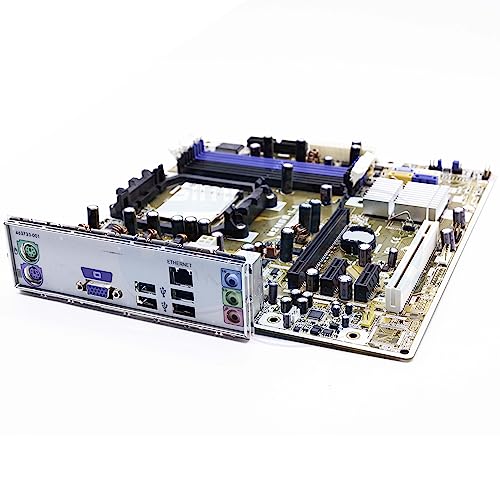 SIMPLETEK – Scheda Madre Micro-ATX con Mascherina   DDR2 PCIe   VGA USB   Chipset Phenom 2 Athlon 64 (Ricondizionato)