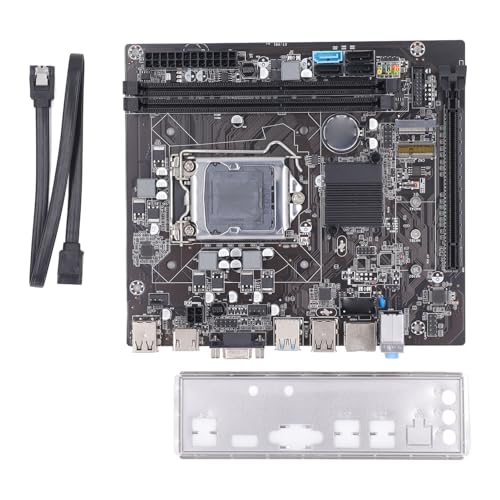 Bewinner Scheda Madre del Computer, Scheda Madre da Gioco B75 con Porte M.2 DDR3 a Doppio Canale, 4 Interfacce USB 2.0 2 USB 3.0 SATA3.0, Scheda Madre da Gioco