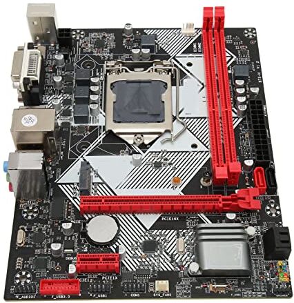 Bewinner Scheda Madre Desktop, Scheda Madre per Computer LGA 1155, Scheda Madre da 16 GB USB3.0 DDR3 1600 MHz, Scheda Madre per Giochi con Uscita VGA DVI HD