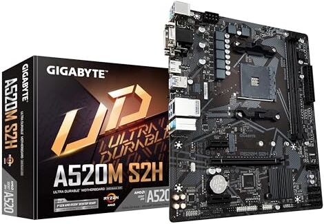 Gigabyte A520M S2H mATX Motherboard for AMD AM4 CPUs