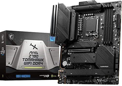 MSI MAG Z790 TOMAHAWK WIFI DDR4 Scheda madre, ATX Supporta processori Intel 12th e 13th Gen Core, LGA 1700 90A SPS VRM, DDR4 Memory Boost 5333+MHz/OC, PCIe 5.0 e 4.0 x16, 4 x M.2 Gen4, Wi-Fi 6E