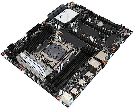 Bewinner Scheda Madre per Computer X99, Scheda Madre ATX LGA2011, Scheda Madre da Gioco DDR4 a Quattro Canali, Scheda Madre Desktop PCI E NVME M.2 con NIC Gigabit per PC