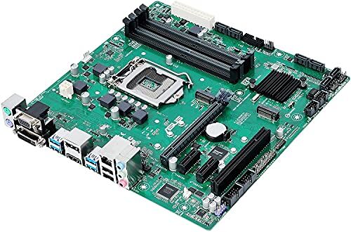 Asus SCHEDA MADRE COMPUTER FISSO GAMING ASSEMBLATO B250M-C LGA1151 LGA 1151 SESTA SETTIMA GEN 6TH 7TH M.2 NVME MICRO ATX MATX COMPLETA DI DISSIPATORE CON LICENZA WINDOWS 10/11 NEL BIOS (Ricondizionato)