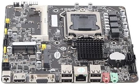 Bewinner Mini Scheda Madre per Controllo Industriale LGA1155, Slot H61 DOR3SO-DIMM, Controller HD ALC661 Integrato, Accessori per Computer Thin-ITX