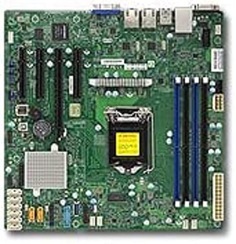 Supermicro Server MB SUPER MICRO 1xLGA 1151/mATX/2x1Gb LAN X11SSM-F senza OS, MBD-X11SSM-F-O, multicolore