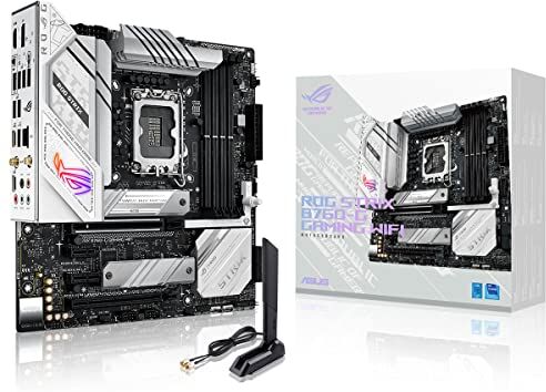 Asus ROG Strix B760-G Gaming WIFI Scheda madre Intel B760, LGA 1700, mATX, DDR5, PCIe 5.0, 2 slot M.2, WiFi 6E, USB 3.2 Gen 2, Type-C, Nero