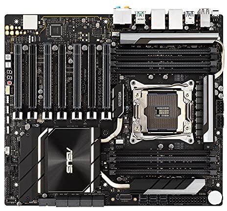 Asus Scheda madre per workstation (CEB, Intel X, LGA 2066, 8x DDR4 2933 MHz, PCIe 3.0, SATA, U.2, M.2, NVME, SATA, 2,5 gigabit Dual LAN)