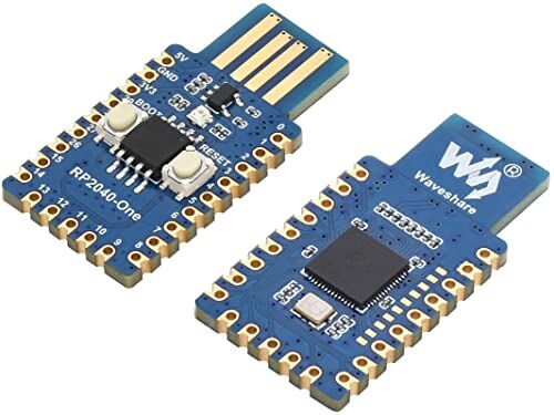 Waveshare RP2040-One 4MB Flash MCU Board Basato su Raspberry Pi RP2040 Microcontroller Chip, Pico-like MCU board Onboard USB-A Plug, Support C/C++, MicroPython