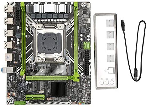 Bewinner Scheda Madre da Gioco, Scheda Madre Desktop, Scheda Madre per Computer LGA2011 M.2 NVM Micro ATX, Scheda Madre da Gioco con DDR3 a Doppio Canale, Scheda Madre per Computer X79D 2.0