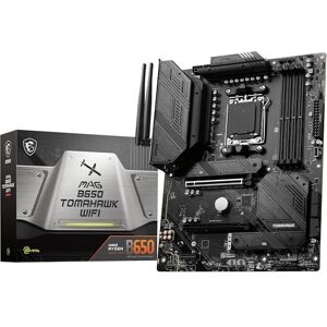 MSI MAG B650 TOMAHAWK WIFI scheda madre, ATX Supporta i processori AMD Ryzen 7000, AM5-14 fasi Duet Rail da 80A, DDR5 fino a 6400+MHz/OC, 2 x PCIe 4.0 x16, 3 x M.2 Gen4, Wi-Fi 6E MSI MAG B650 TOMAHAWK WIFI scheda madre, ATX Supporta i processori AMD Ryzen 7000, AM5-14 fasi Duet Rail da 80A, DDR5 fino a 6400+MHz/OC, 2 x PCIe 4.0 x16, 3 x M.2 Gen4, Wi-Fi 6E