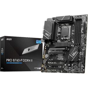 MSI PRO B760-P DDR4 II Scheda madre ATX Supporta processori Intel 14°, 13° & 12° Gen, LGA 1700 DDR4 Memory Boost 5333+MHz/OC, PCIe 4.0 x16 Slots, M.2 Gen4 Slots, 2.5G LAN Black MSI PRO B760-P DDR4 II Scheda madre ATX Supporta processori Intel 14°, 13° & 12° Gen, LGA 1700 DDR4 Memory Boost 5333+MHz/OC, PCIe 4.0 x16 Slots, M.2 Gen4 Slots, 2.5G LAN Black