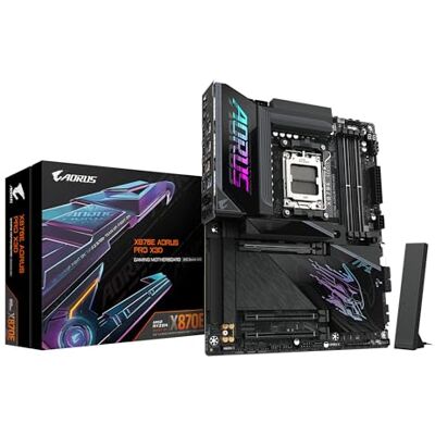 Gigabyte - X870E AORUS PRO X3D ICE - Socket AM5 Gigabyte - X870E AORUS PRO X3D ICE - Socket AM5