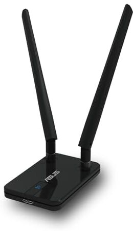 Asus USB-AC58 Adattatore Wireless USB, Doppia Banda Per Una Maggiore Compatibilità Con I Dispositivi, Connessione Veloce, Non Necessità di Installazione, Tasto WPS Per Una Rapida Connessione, Nero