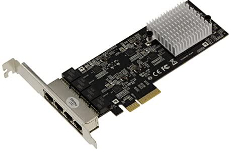 KALEA-INFORMATIQUE Scheda PCIe Quad 2.5 Gigabit LAN ETHERNET 10 100 1000 1G 2.5G 4 porte RJ45 CHIPSET REALTEK RTL8125