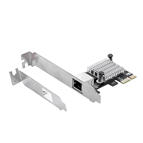 Herklotzn Adattatore di Scheda di Rete Gigabit PCIEx1 2.5G con 1 Porta 2500Mbps PCIe 2.5Gb Scheda Ethernet Scheda Controller LAN RJ45