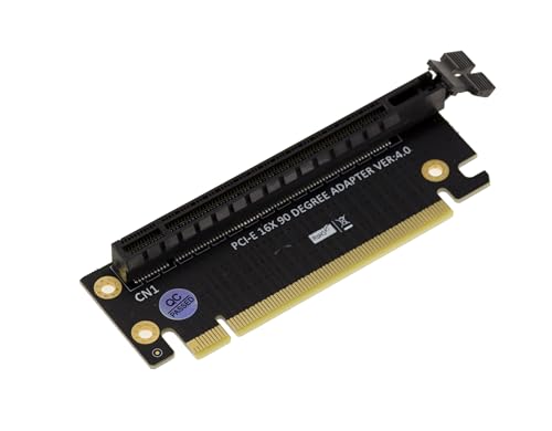 KALEA-INFORMATIQUE Adattatore Riser a 90° per slot PCIe PCI Express x16 compatibile con PCIe 3.0, 3.1 e 4.0