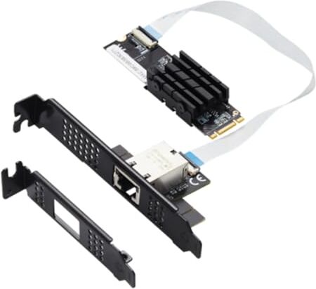 Hduacuge M.2 a Porta singola 10 Gbase Ethernet Gigabit Nic B Key M Key 10G/2.5G/1000M RJ45 LAN Scheda Adattatore di rete AQC107 Accessori Parti