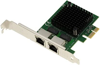 KALEA-INFORMATIQUE Scheda PCIe 2.5 Dual Gigabit ethernet 10 100 1000 1G 2.5G con 2 porte RJ45. Chipset Intel I225-V