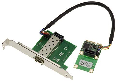 KALEA-INFORMATIQUE Scheda Mini PCI EXPRESS MiniPCIe 1 PORTA LAN GIGABIT ethernet SFP con chipset Intel I210