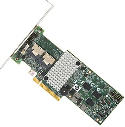 Bewinner Scheda Controller per Server Gigabit Ethernet PCI E X8 NIC, Adattatore per Server Ethernet PCIE 2.0 da 256 MB Supporto Hot Plug per Libreria di Nastri Virtuali, Database