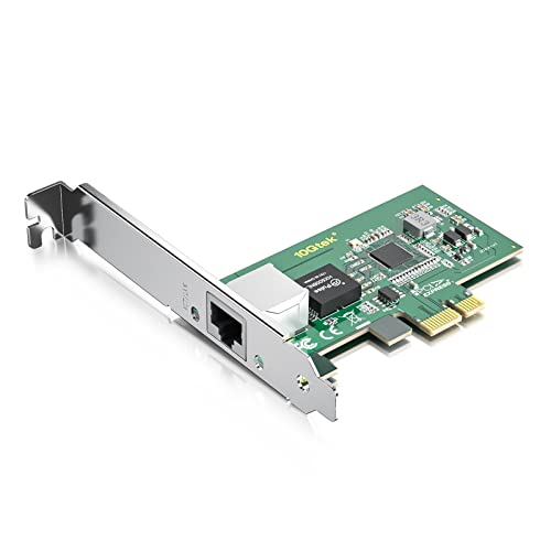 10Gtek ® Gigabit PCIE Scheda di Rete per Intel I210-T1 I210 Chip, Single Porte RJ45, 1Gbit PCI Express Ethernet LAN Card, 10/100/1000Mbps NIC per Windows Server, Win8, 10, XP and Linux